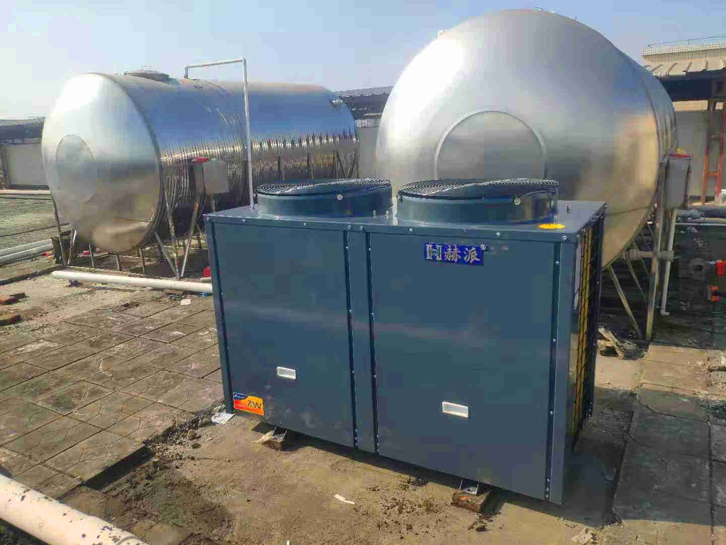 空氣源熱泵熱水工程機組的設(shè)計、安裝、計算詳解